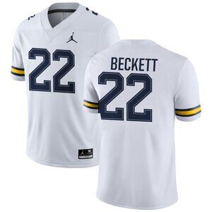 Jordan Michigan Wolverines Custom Game Jersey NWT Medium